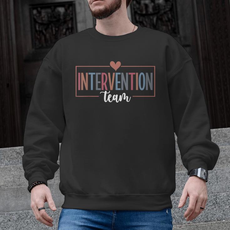 Intervention Team Best Intervention Teacher Squad Men Graphic Sweatshirt