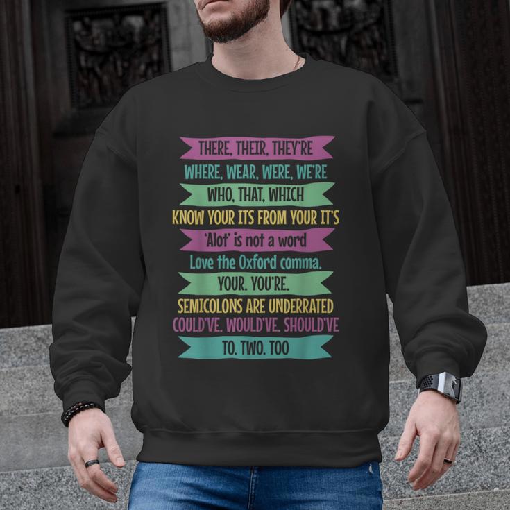 Their There And They'Re English Teacher Men Women Men Graphic Sweatshirt