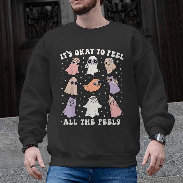 It’s Okay To Feel All The Feels Special Ed Teacher Halloween Men Graphic Sweatshirt