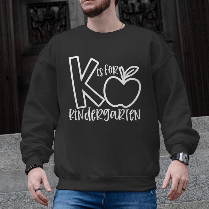 K Is For Kindergarten Kindergarten Teacher Men Women Girls Kids Men Graphic Sweatshirt
