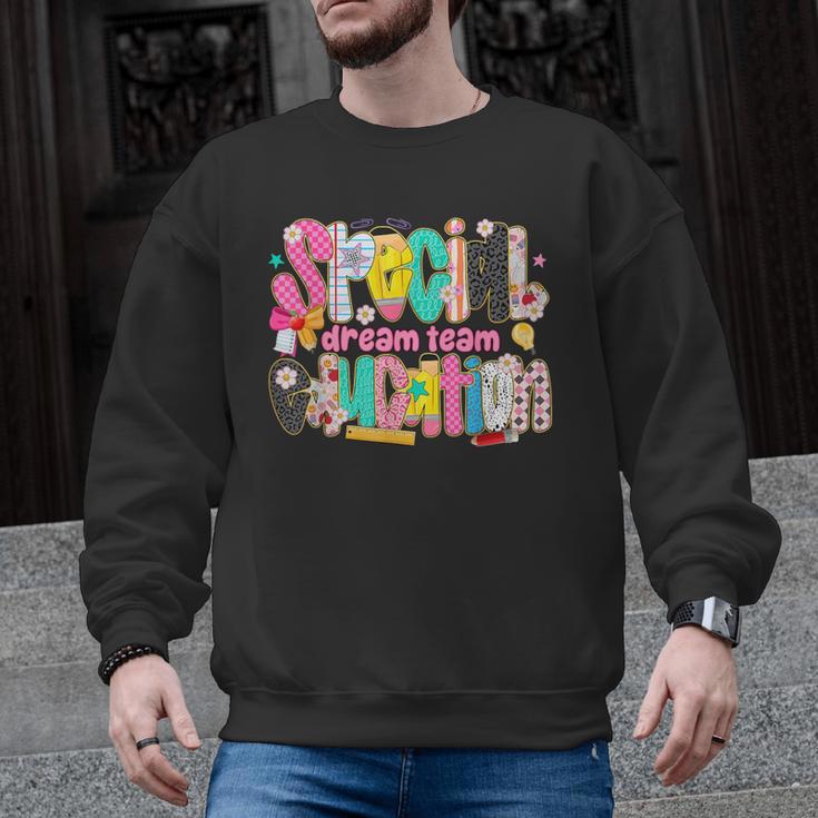 Kids Back To School Teachers Special Education Dream Team Men Graphic Sweatshirt