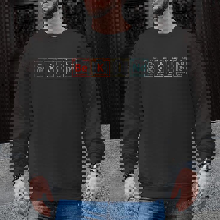 Be Kind Periodic Table Chemistry Teacher Scientist Kindness Men Women Girls Kids Men Graphic Sweatshirt