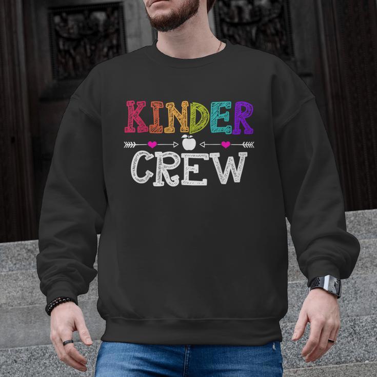 Kinder Crew Kindergarten Teacher 1st Day Of School Men Graphic Sweatshirt