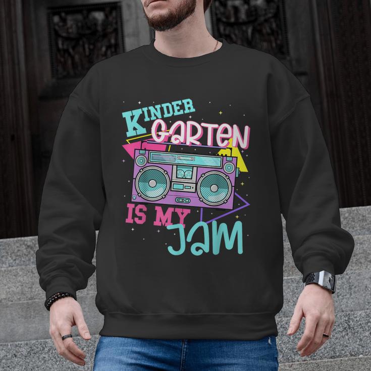Kindergarten Is My Jam Cute Teacher Shirt 80's 90's Styl Men Graphic Sweatshirt