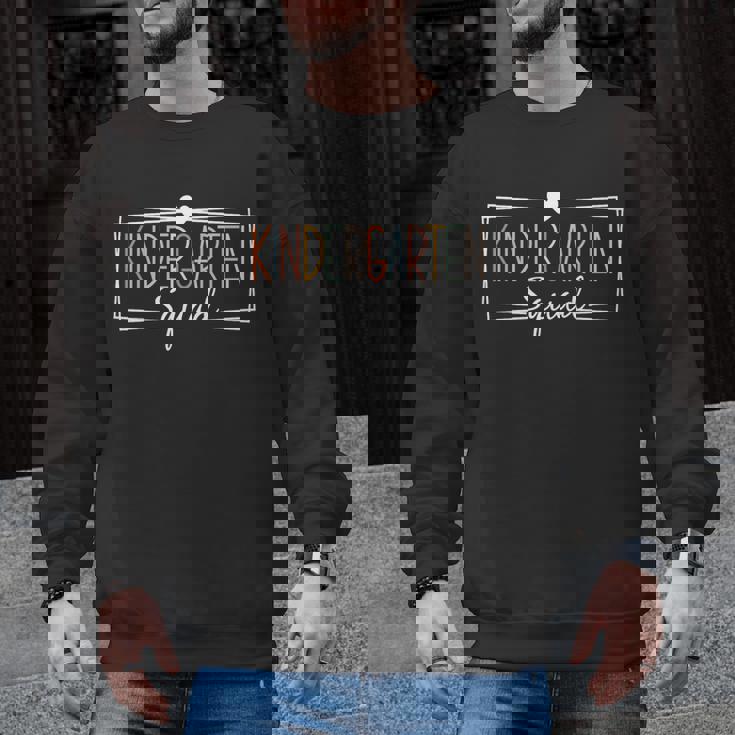 Kindergarten Squad Teachers Kids Kindergarten Back To School Men Graphic Sweatshirt