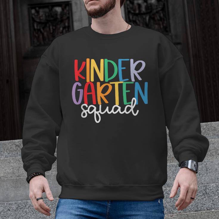 Kindergarten Squad Team Crew Teacher Back To School Men Graphic Sweatshirt