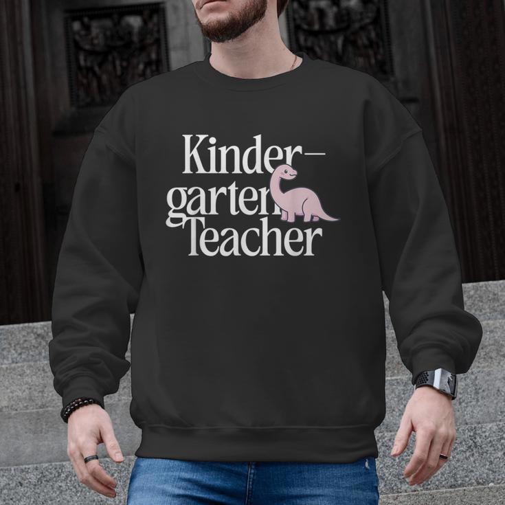 Kindergarten Teacher Dinosaur Back To School Men Graphic Sweatshirt