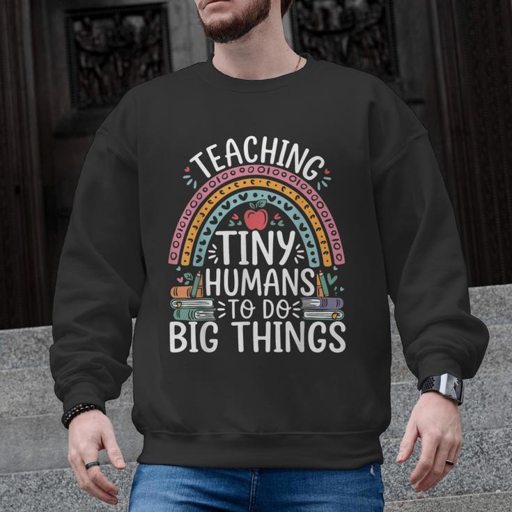 Kindergarten Teacher Tiny Humans Pre-School Teacher Men Graphic Sweatshirt