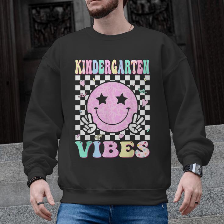 Kindergarten Vibes First Day Of School Kindergarten Teacher Men Graphic Sweatshirt