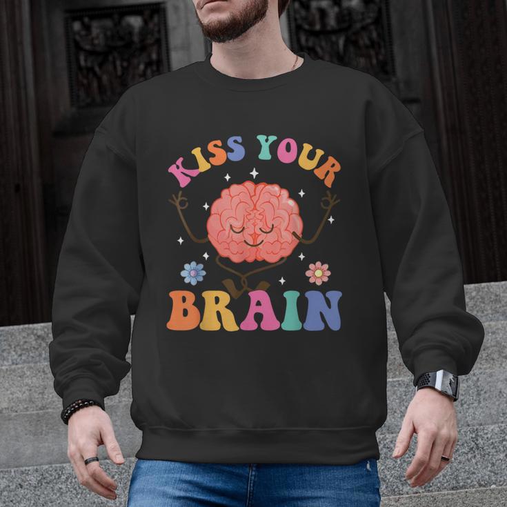 Kiss Your Brain Sped Teacher Appreciation Back To School Kid Men Graphic Sweatshirt