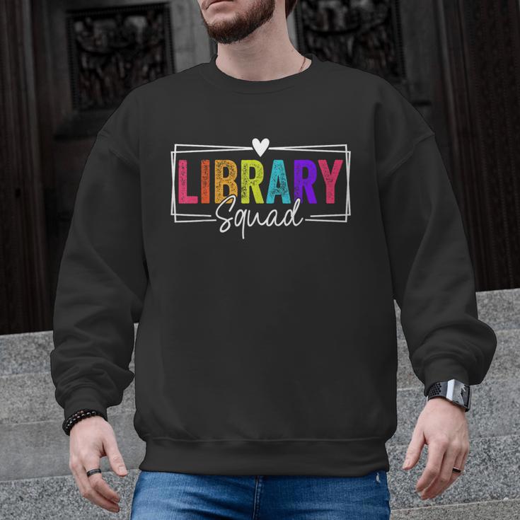 Library Squad Team Librarian Teacher Book Lover Men Graphic Sweatshirt