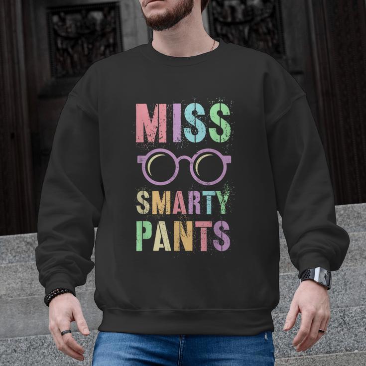 Little MISS SMARTY PANTS School Grad Teacher Last Day Men Graphic Sweatshirt