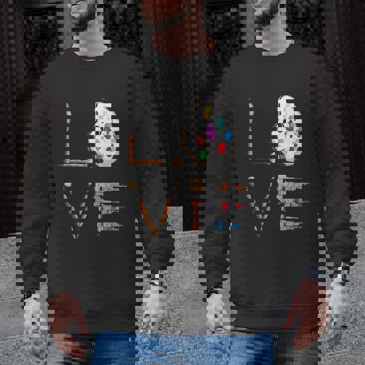 Love Art For Artist Art Teacher Men Graphic Sweatshirt