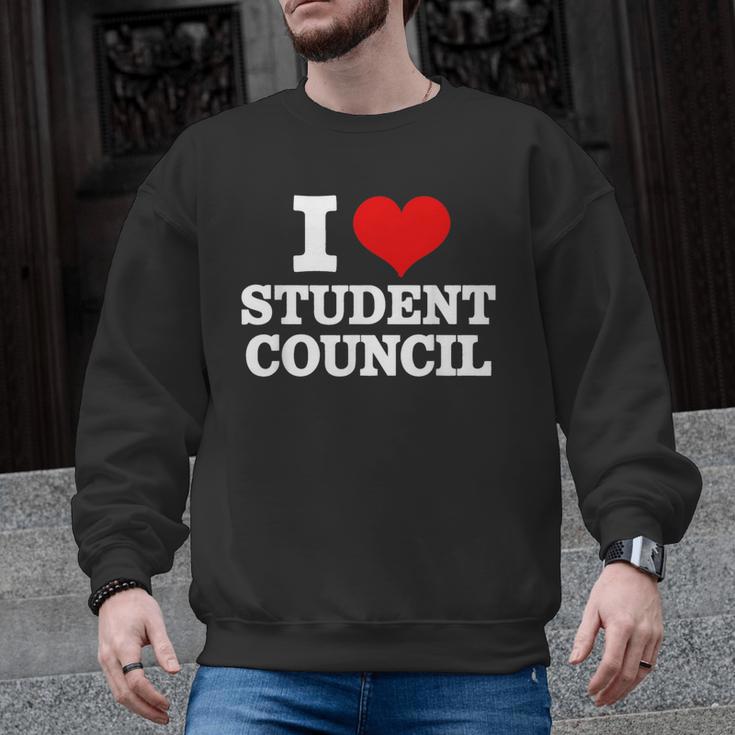 I Love Student Council Student Teacher Men Graphic Sweatshirt