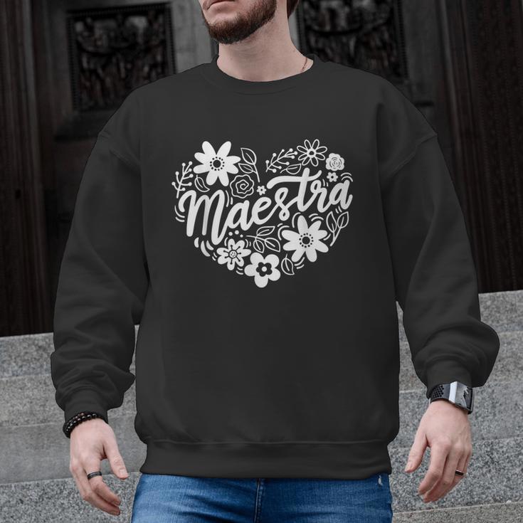 Maestra Spanish Teacher Men Graphic Sweatshirt
