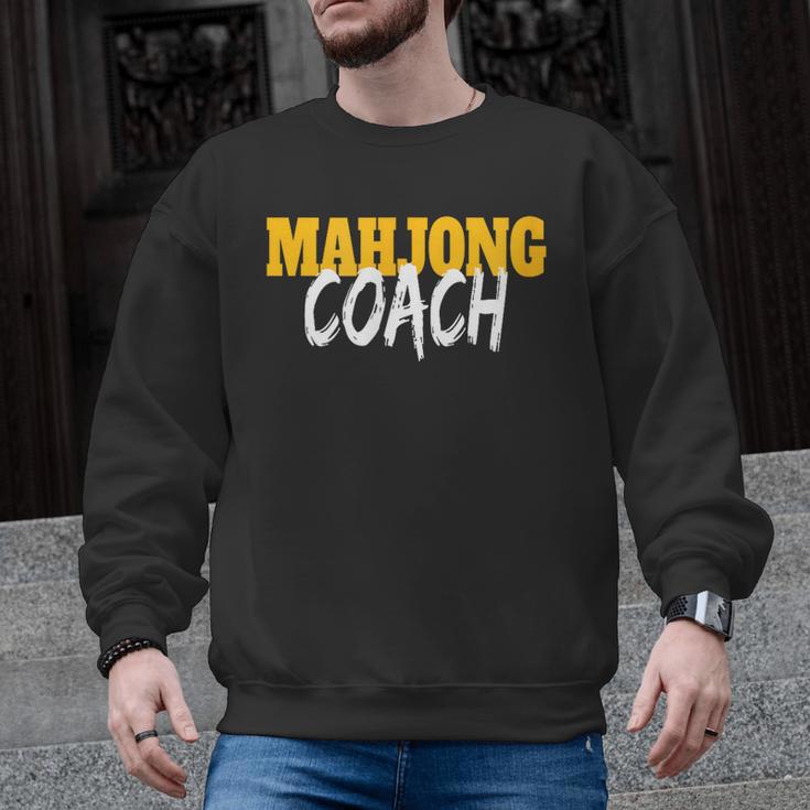 Mahjong Coach Coaching Trainer Teacher Men Graphic Sweatshirt
