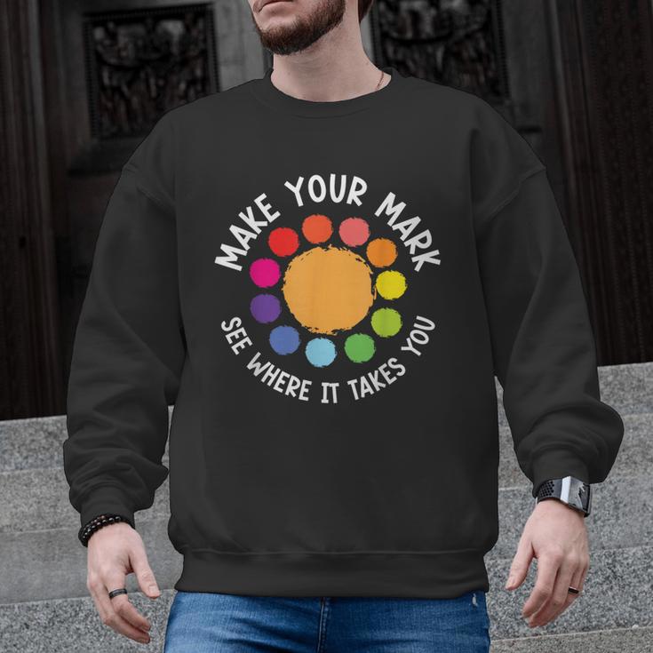 Make Your Mark For a International Dot Day Teacher Dot Lover Men Graphic Sweatshirt