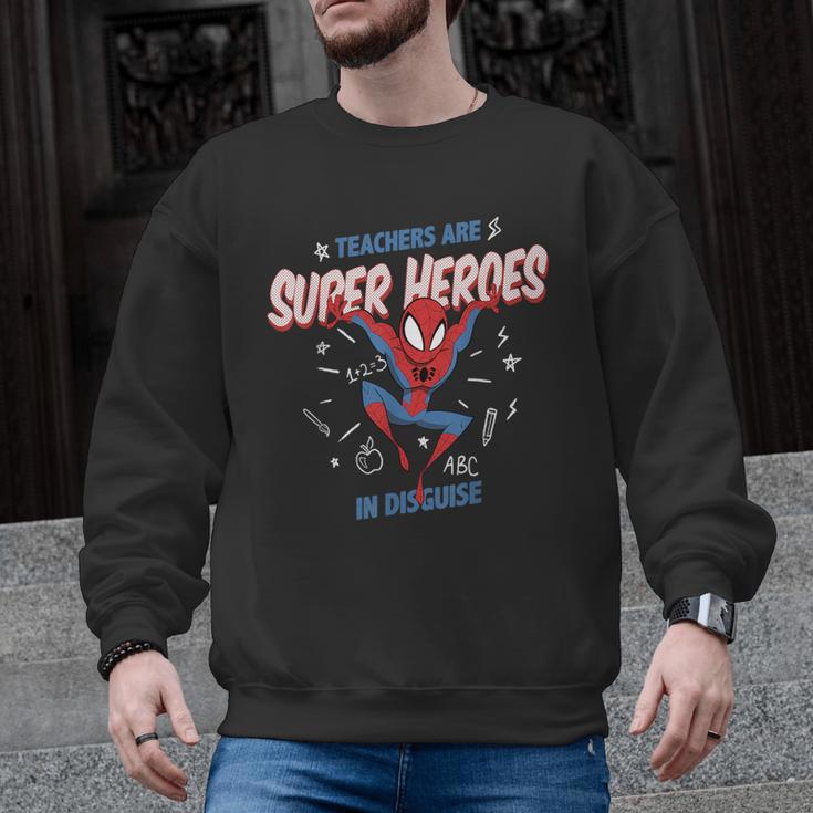 Marvel Spider-Man Teachers Are Super Heroes Men Graphic Sweatshirt