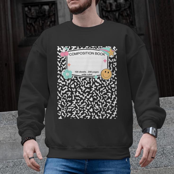 Matching Group Halloween Teacher Composition Book Notebook Men Graphic Sweatshirt