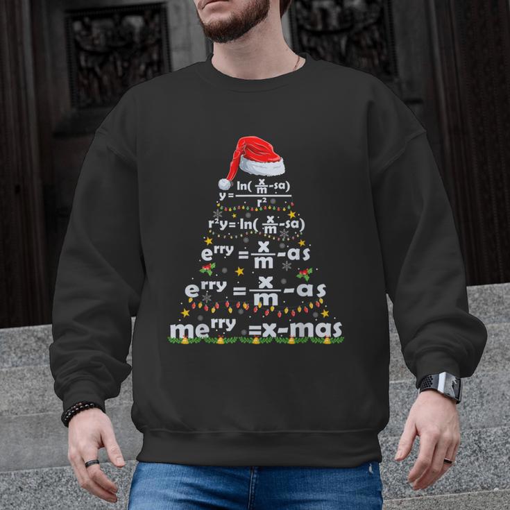 Math Equation Merry X-Mas Math Teacher Christmas Humor Men Women Kids Men Graphic Sweatshirt