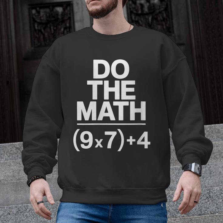 Do The Math Equation Thanksgiving Teacher 67 Six Seven 6 7 Men Graphic Sweatshirt
