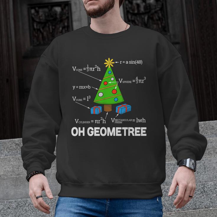 Math Geometry Christmas Tree Geometree Teacher Men Graphic Sweatshirt