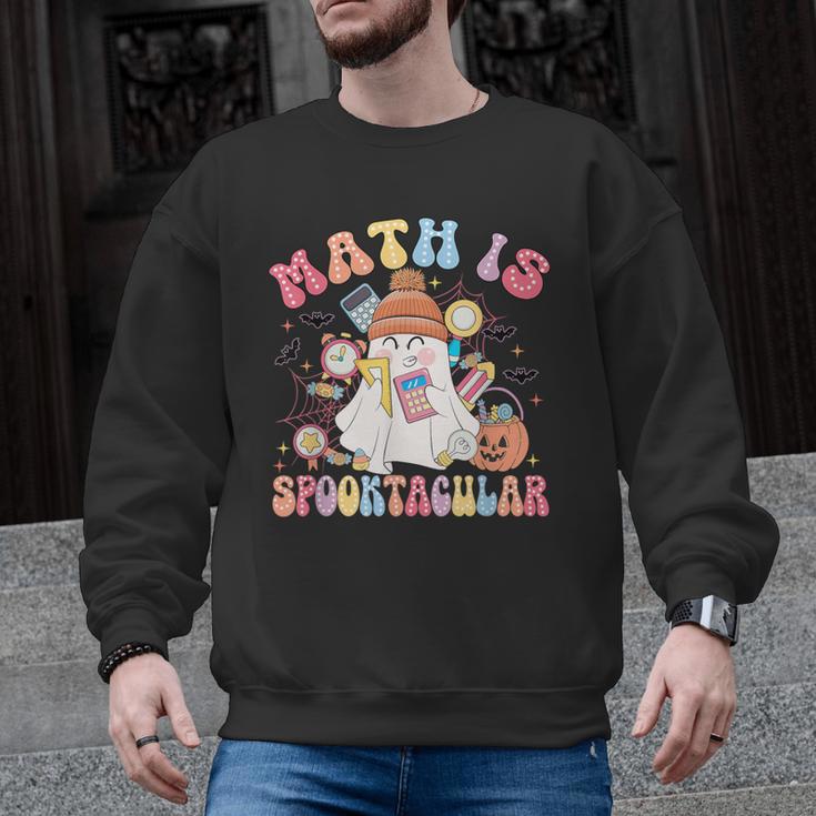 Math Is Spooktacular Math Teacher Spooky Halloween Men Graphic Sweatshirt