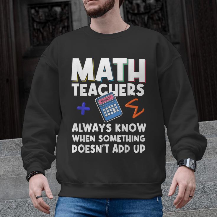 Mathematics Teachers Math Teacher For Men Women Men Graphic Sweatshirt