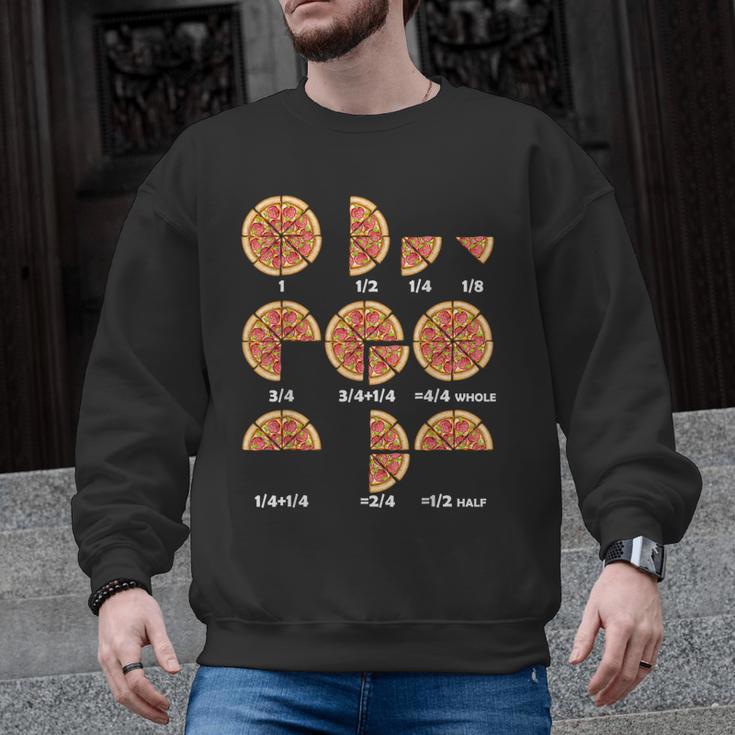 Maths Day Costume Idea Kids Teachers Pizza Slice Fraction Men Graphic Sweatshirt