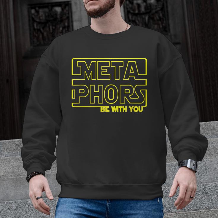 Metaphors Be With You English Teacher Shirts T-Shirt Men Graphic Sweatshirt