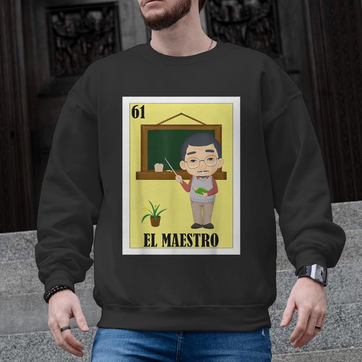 Mexican For Teachers El Maestro Men Graphic Sweatshirt