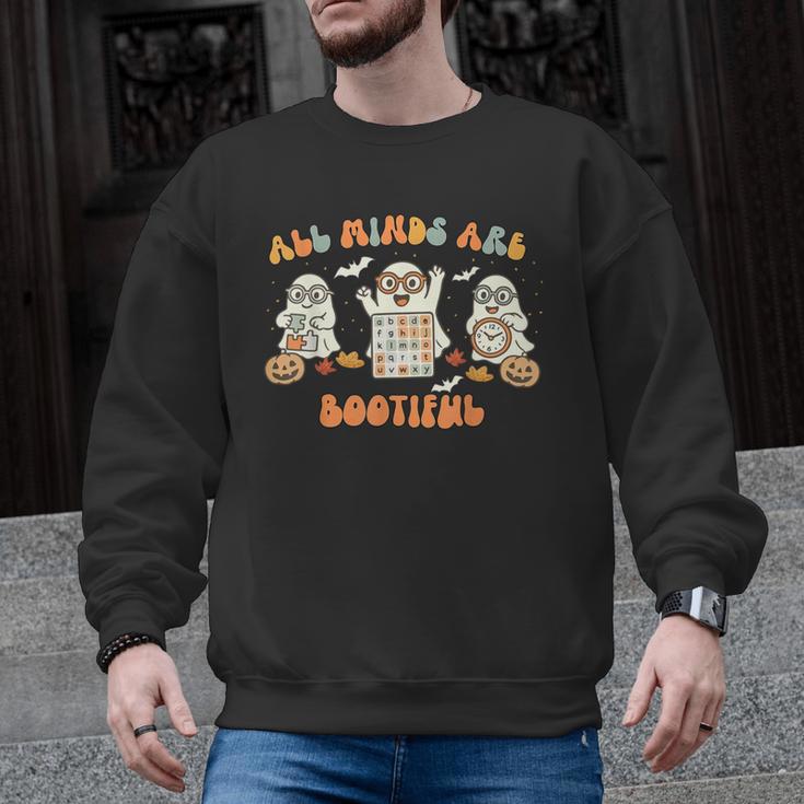 All Minds Are Bootiful Special Education Teacher Halloween Men Graphic Sweatshirt