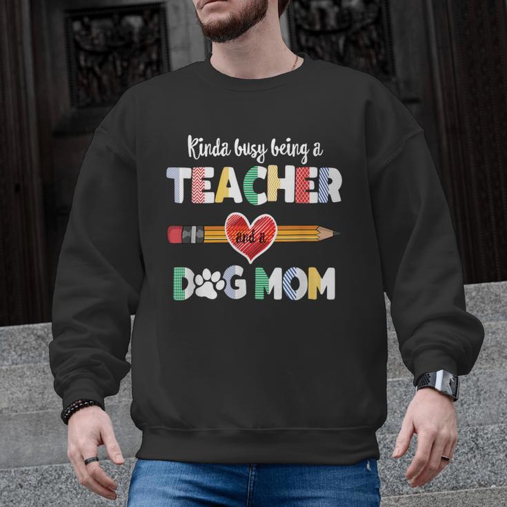Mothers Day For Teacher Dog Lover Dog Mom Teacher Men Graphic Sweatshirt