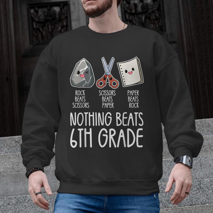 Nothing Beats 6th Grade Back To School Kids Teachers Men Graphic Sweatshirt