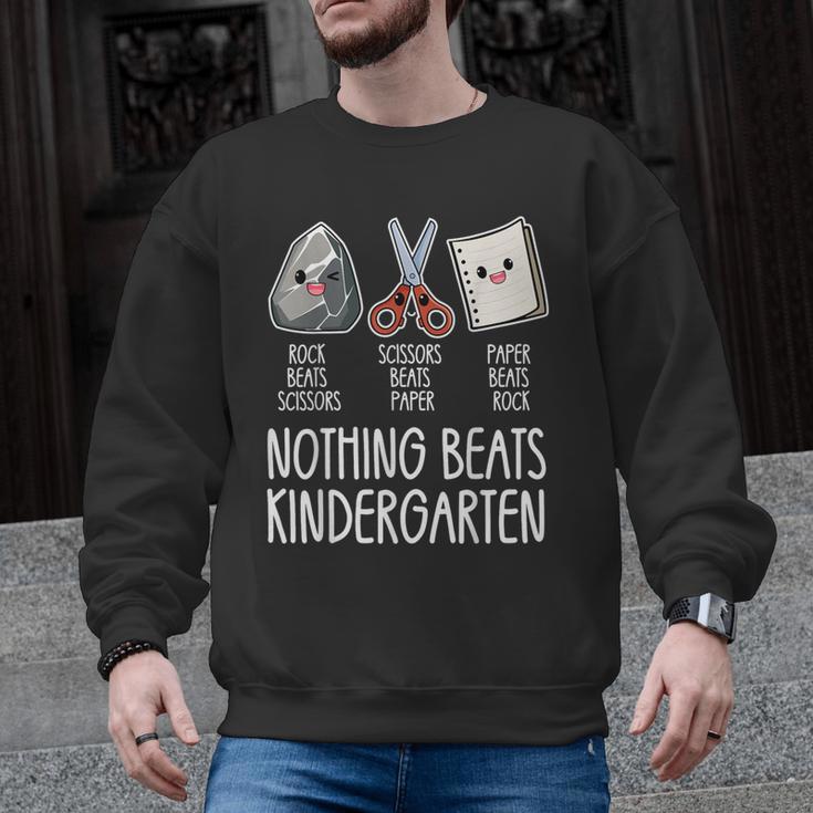 Nothing Beats Kindergarten Back To School Kid Teacher Men Graphic Sweatshirt