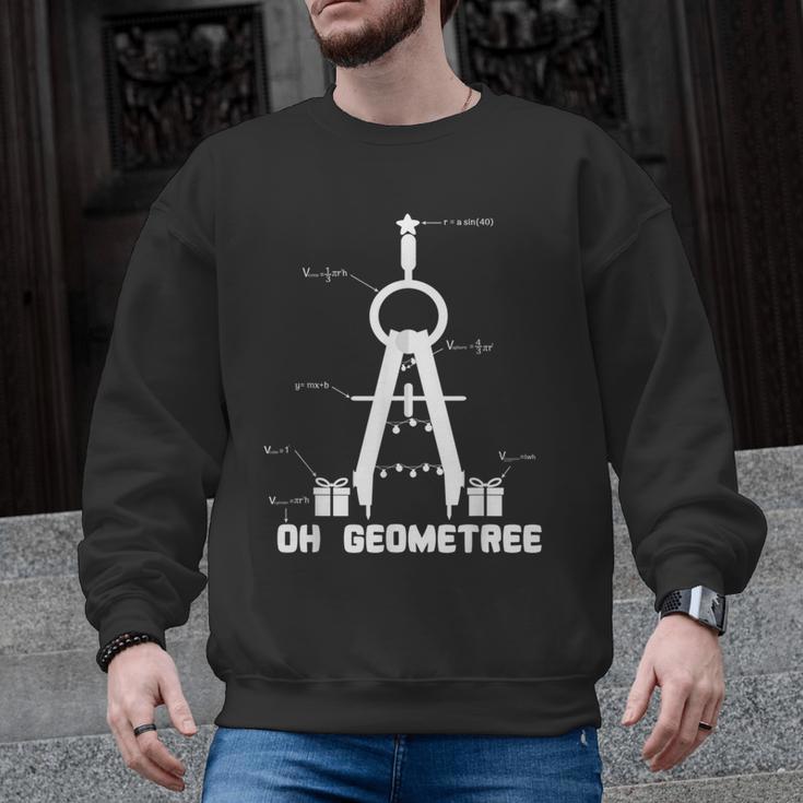 Oh Geometree Math Teacher Geometry Christmas Tree For Men Women Kids Men Graphic Sweatshirt