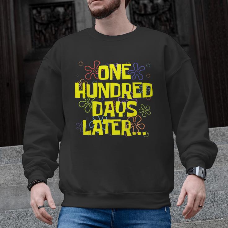 One Hundred Days Later 100th Day Of School Teacher Student Men Graphic Sweatshirt