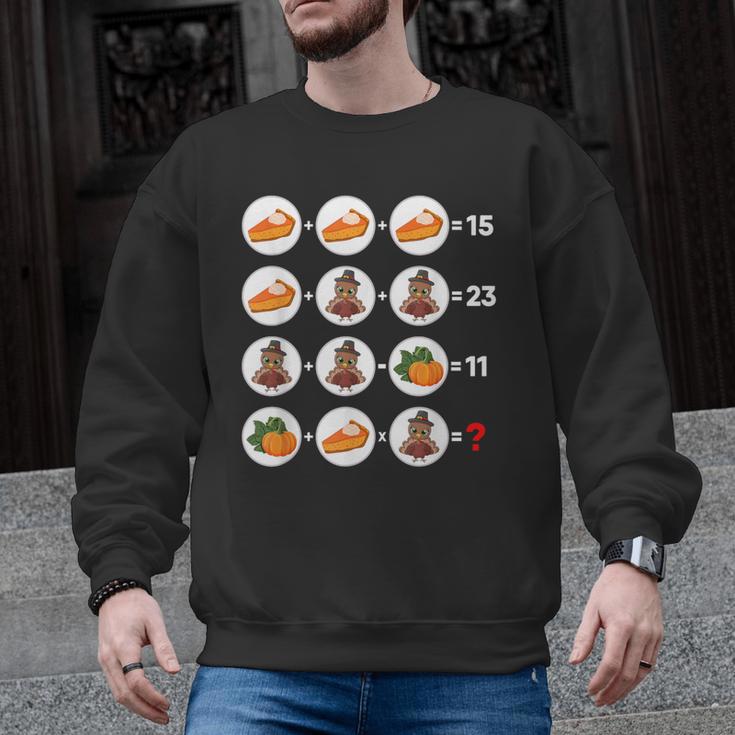 Order Of Operations Math Quiz Game Teacher Thanksgiving Men Graphic Sweatshirt