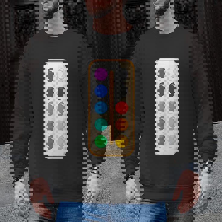 Paint Palette ArtSet Halloween Costume For Teachers Students For Men Women Kids Men Graphic Sweatshirt