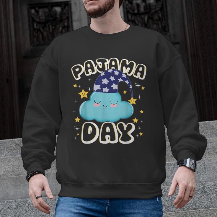 Pajama Day School Spirit Week Fun Cloud Teacher Student Men Graphic Sweatshirt