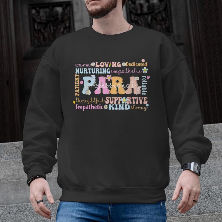 Paraprofessional Back To School Paraeducator Para Teacher Men Graphic Sweatshirt