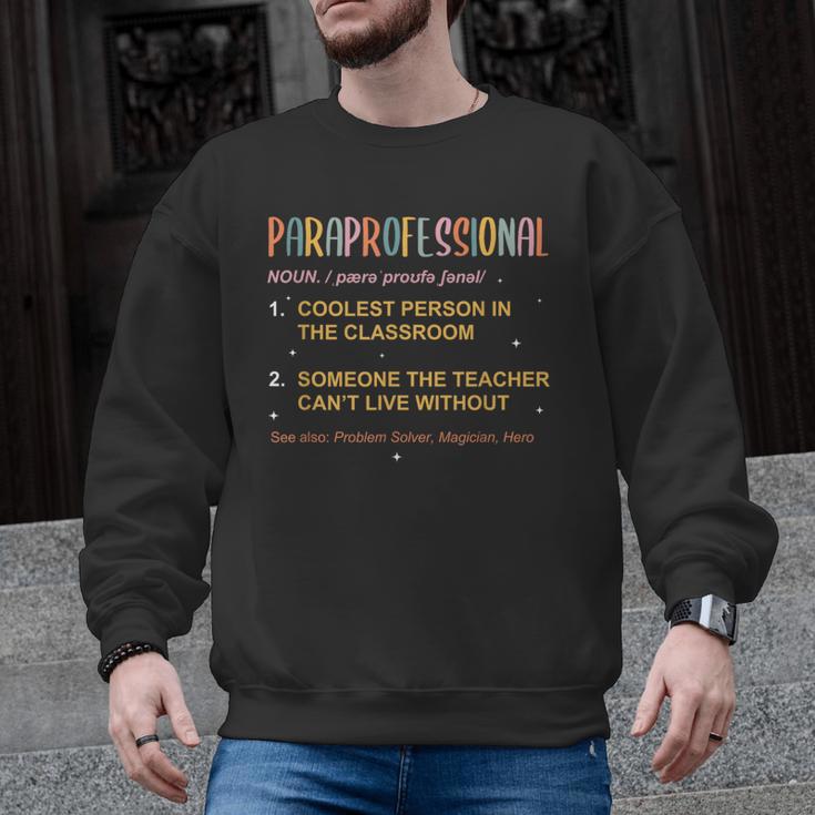 Paraprofessional Teacher Para Sped Ed Parapro Men Graphic Sweatshirt