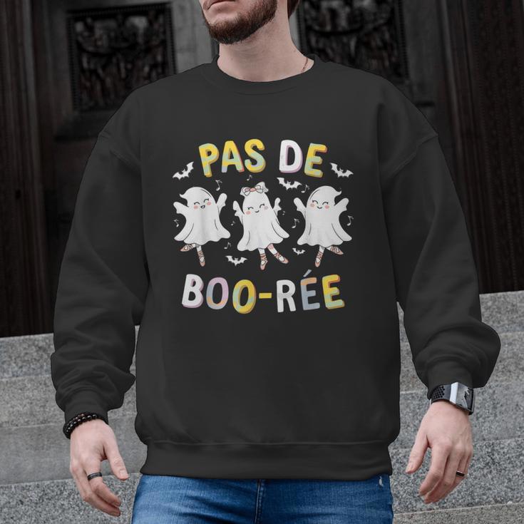 Pas De BOO-Rée Ghost Ballet Dancer Halloween Dance Teacher Men Graphic Sweatshirt