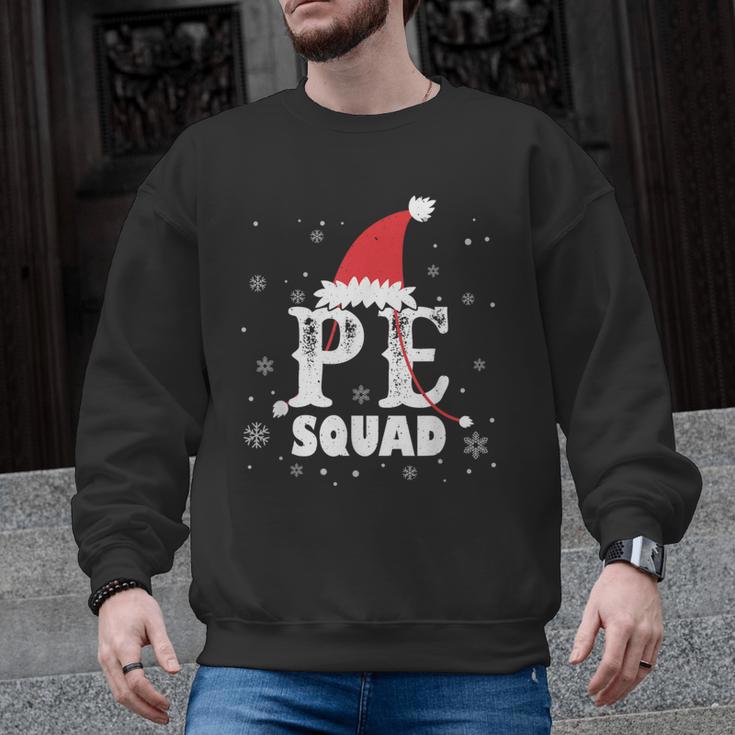 PE Squad Christmas PE Teacher Matching Xmas Men Graphic Sweatshirt