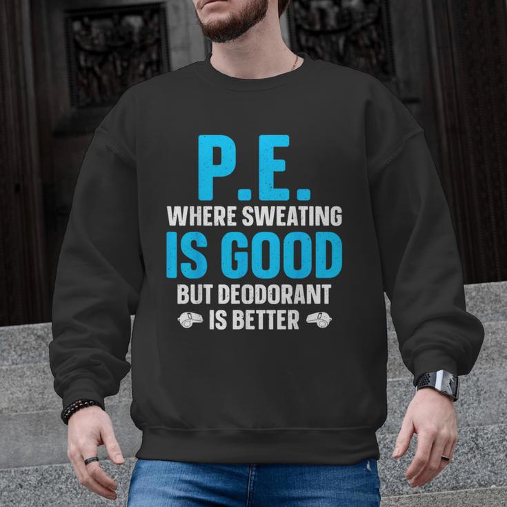 PE Teacher Art For Men Women Gym Teacher Appreciation Men Graphic Sweatshirt