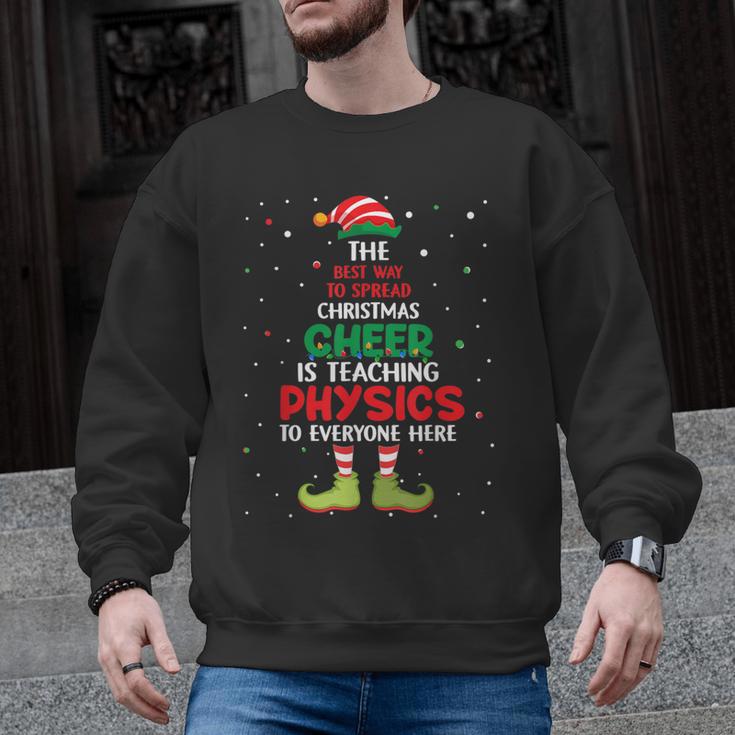 Physics Teacher Christmas Elf Christmas Cheer Men Graphic Sweatshirt