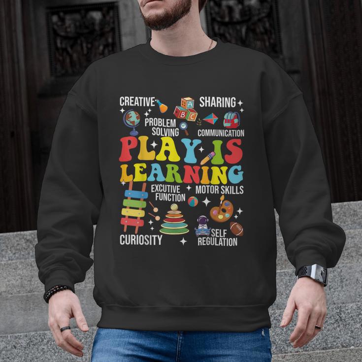 Play Is Learning Kindergarten Preschool Teacher Appreciation Men Graphic Sweatshirt