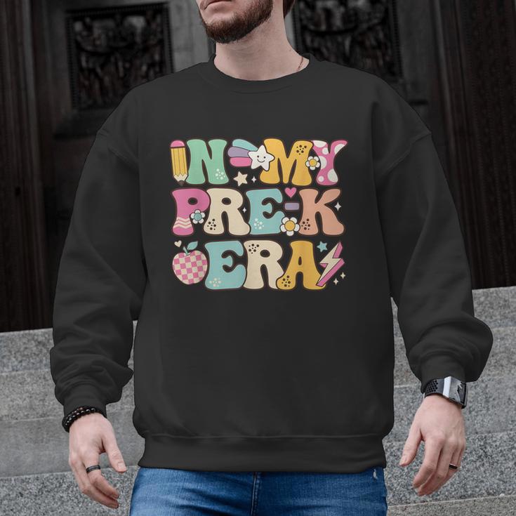 In My Pre-K Era Girl Back To School Cute PreSchool Teacher Men Graphic Sweatshirt