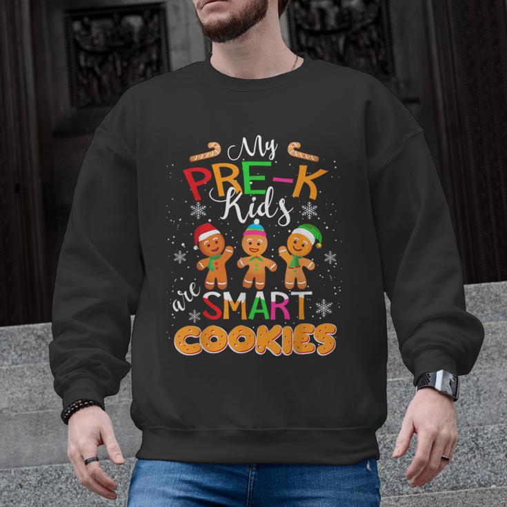 My Pre-K Kids Are Smart Cookies Christmas Teacher Men Graphic Sweatshirt