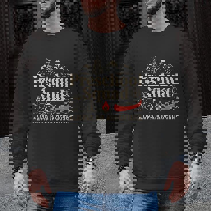 Pre-K Squad Adventure Camping Preschool Teacher Boy Girl Kid Men Graphic Sweatshirt